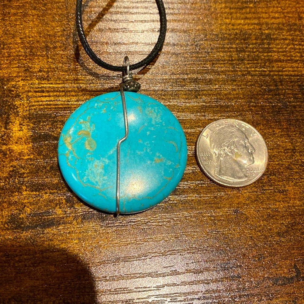 Mexican Turquoise pendant - Picture 4 of 7